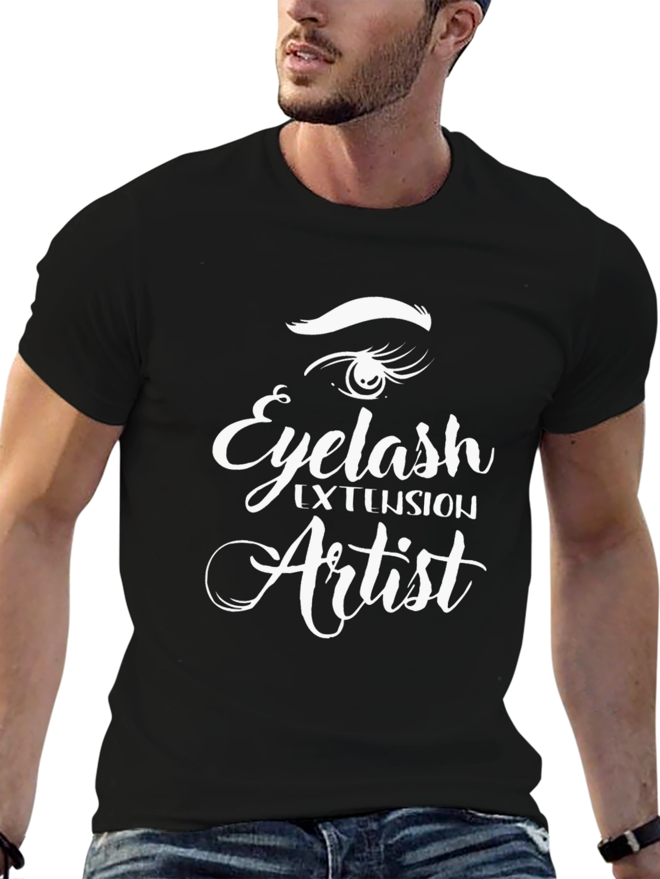 Eyelash Extension Artist Graphic Tee - Black