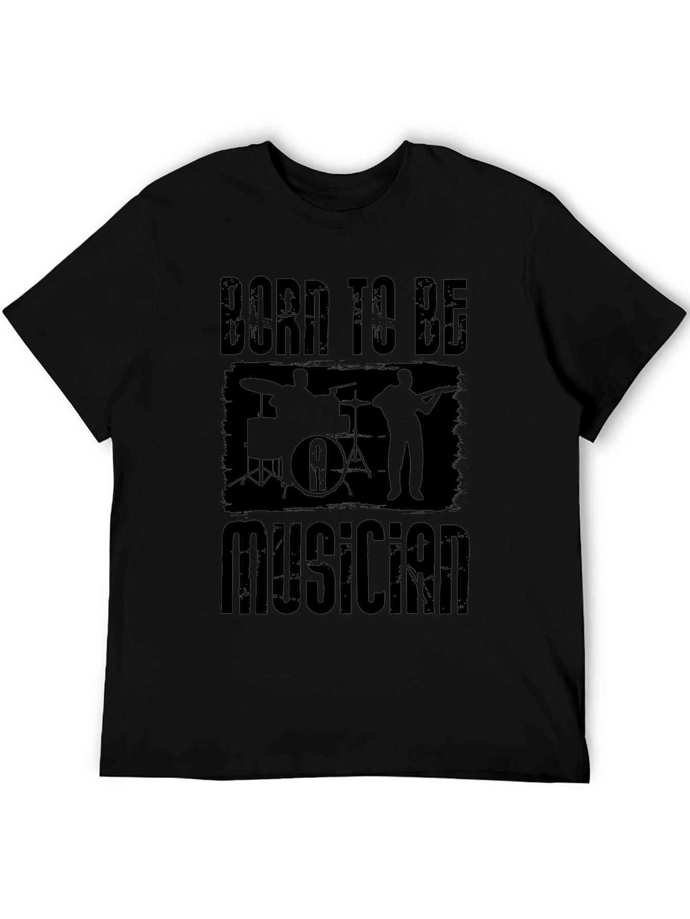 Born to Be Musician Black T-Shirt