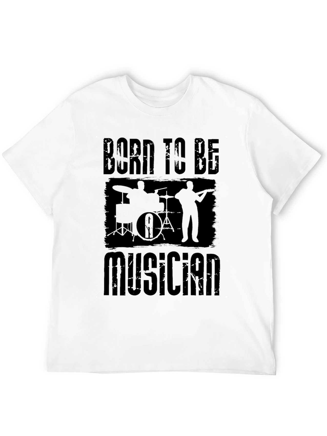 Born to Be Musician Black T-Shirt