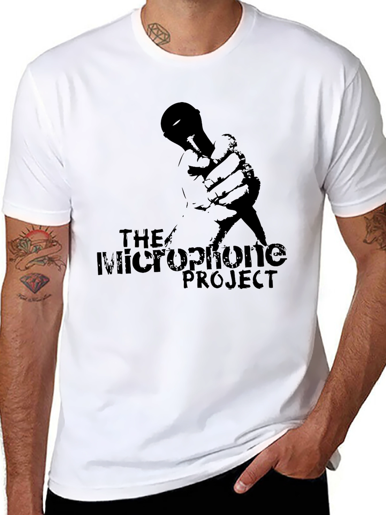 The Microphone Project Graphic Tee - Black