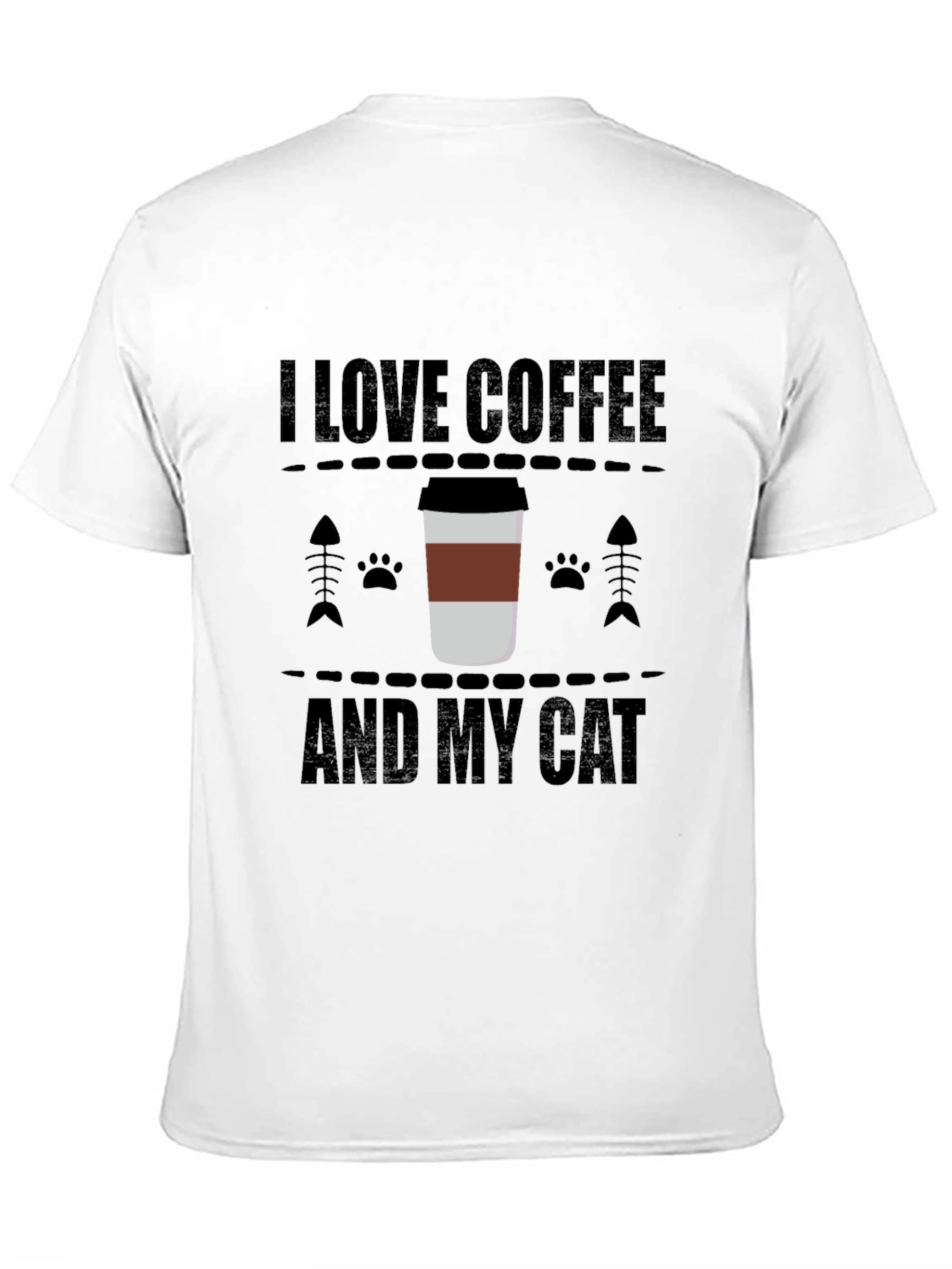 I Love Coffee and My Cat T-Shirt