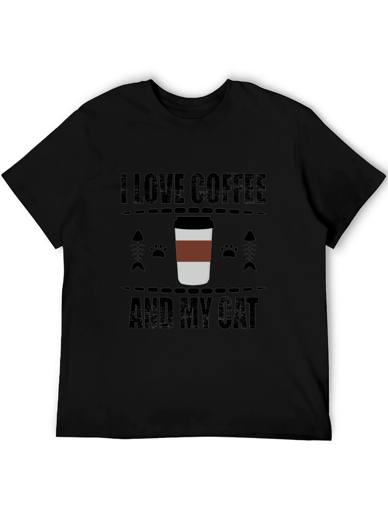I Love Coffee and My Cat T-Shirt