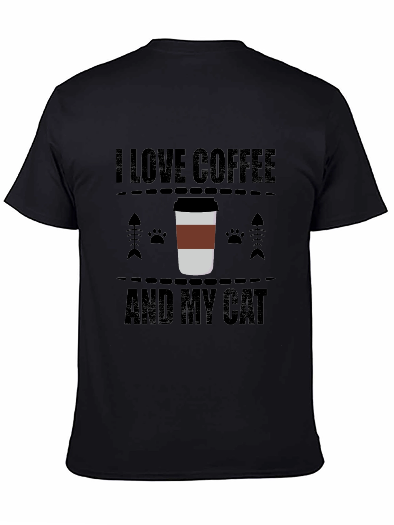 I Love Coffee and My Cat T-Shirt