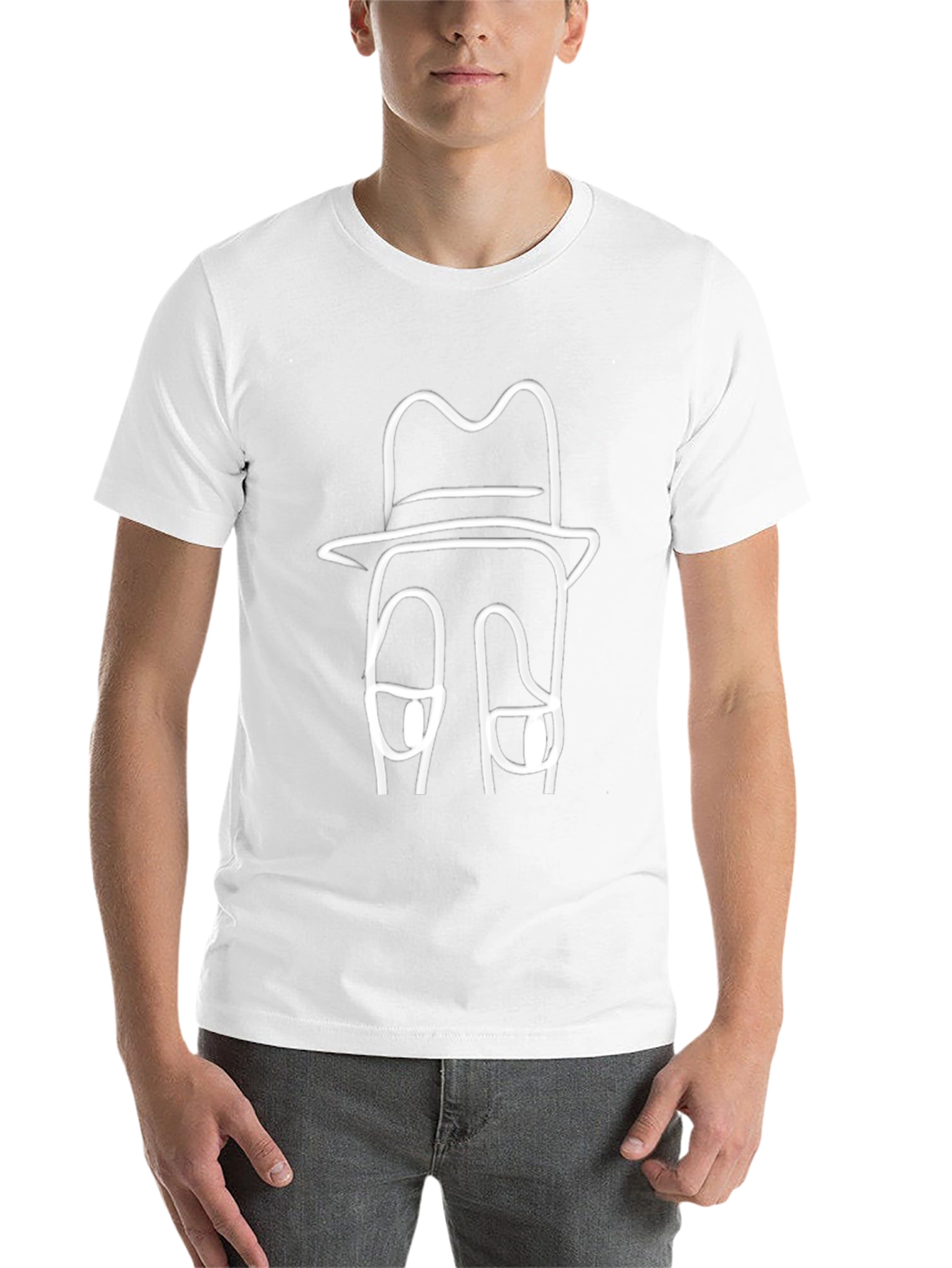 Cool & Quirky Tee: Cartoon Fedoras Graphic T-Shirt
