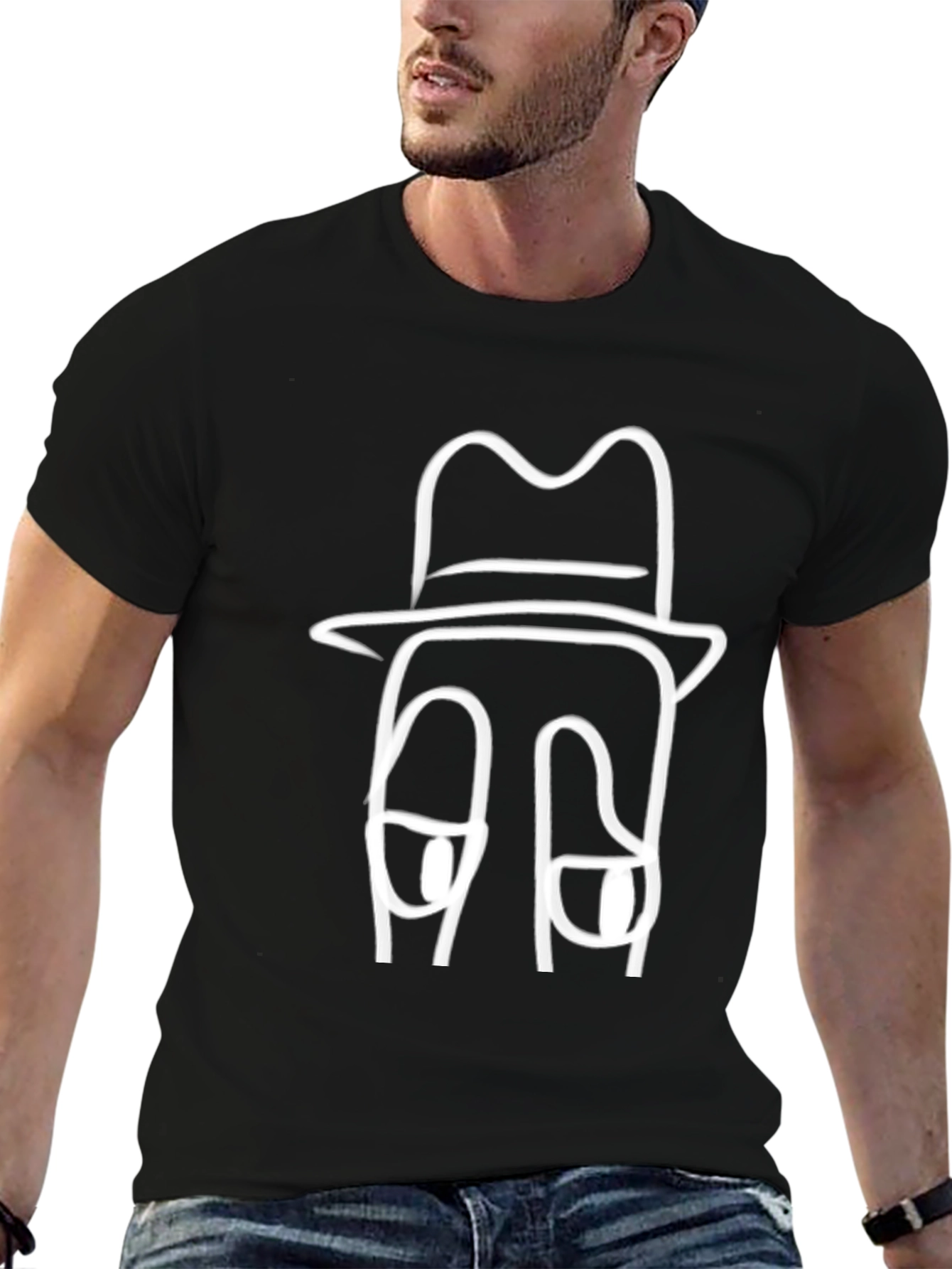 Cool & Quirky Tee: Cartoon Fedoras Graphic T-Shirt