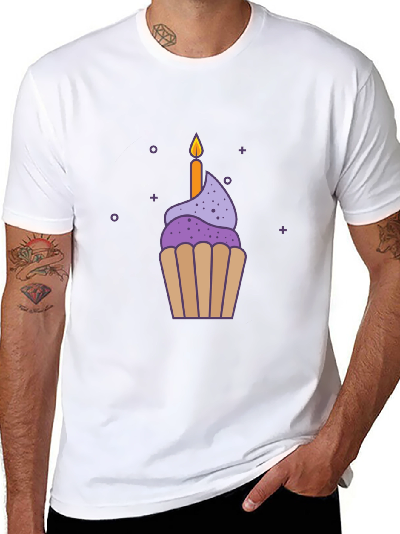 Birthday Cupcake Graphic Tee - Sweet Celebration Style