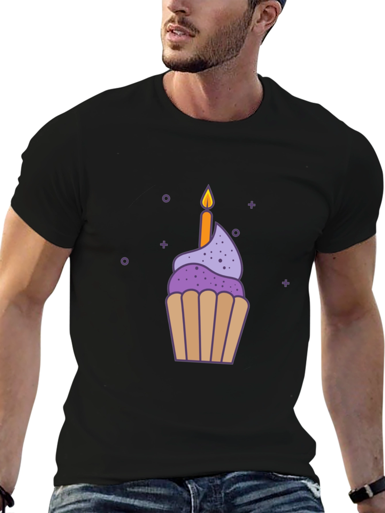 Birthday Cupcake Graphic Tee - Sweet Celebration Style
