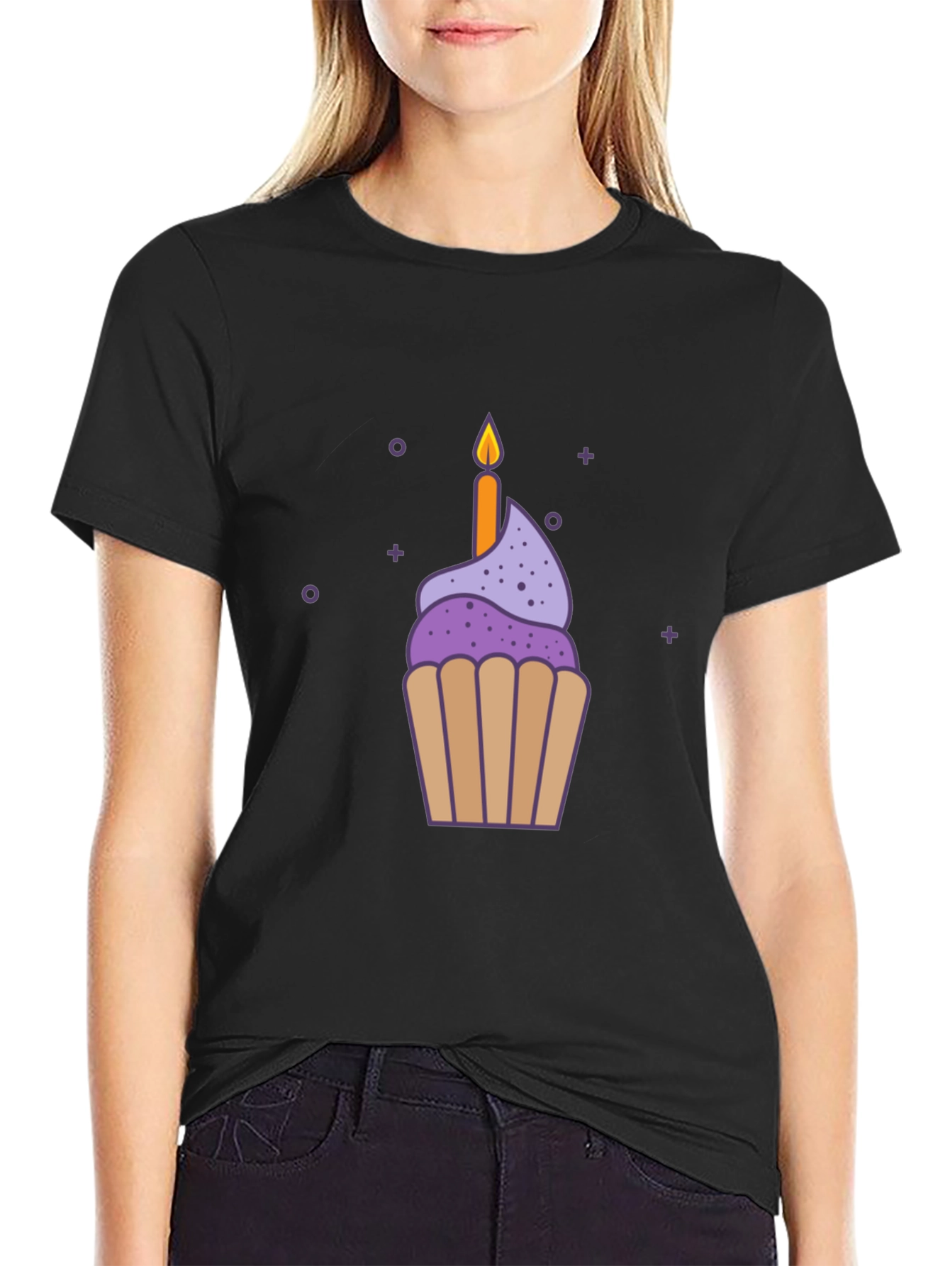 Birthday Cupcake Graphic Tee - Sweet Celebration Style