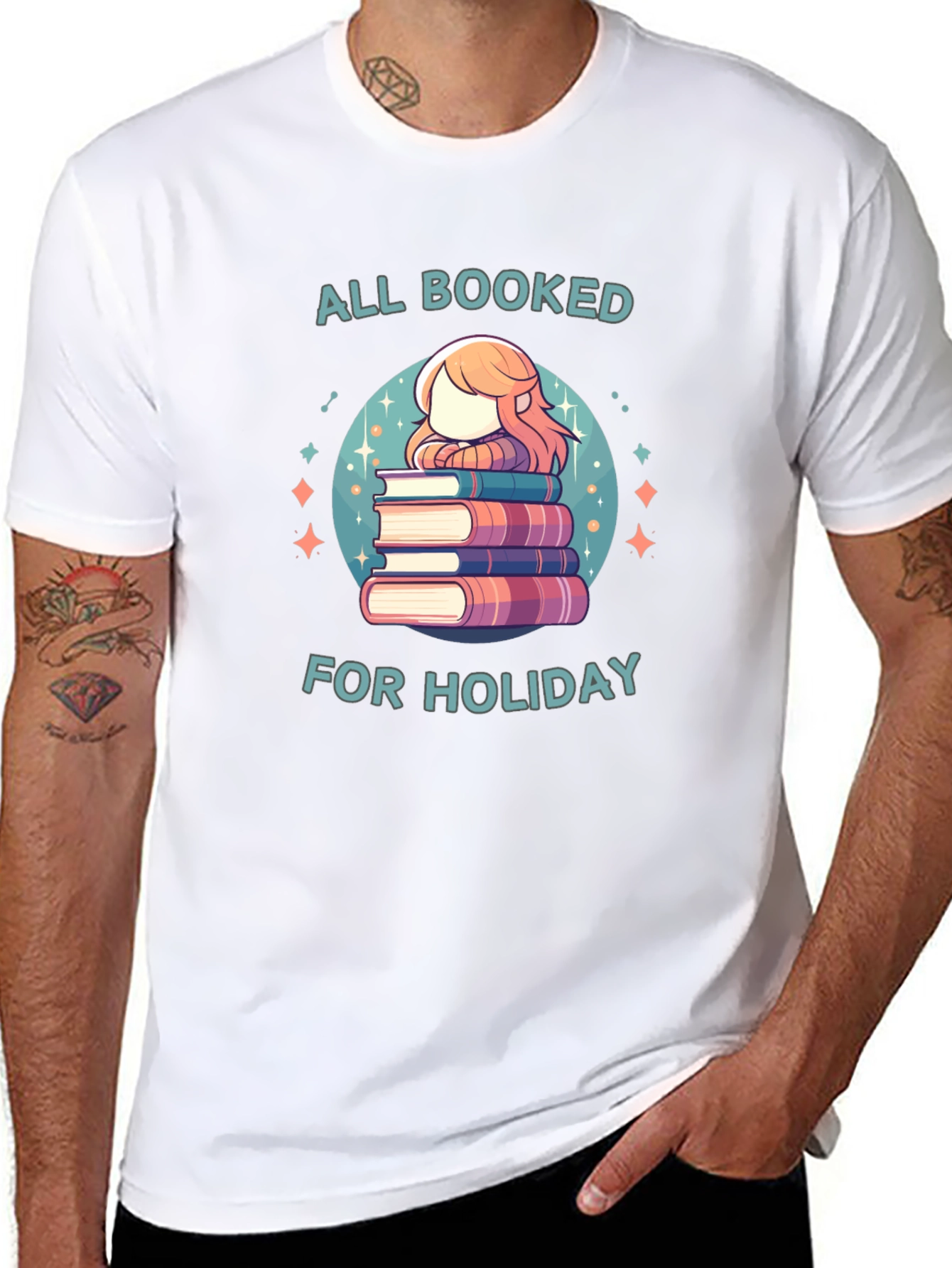 Book Lover Holiday T-Shirt