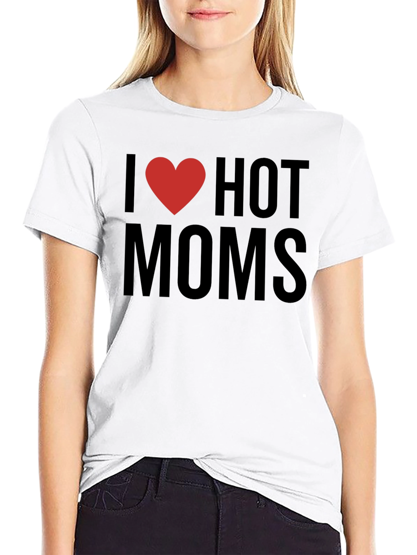 I Heart Hot Moms Graphic Tee