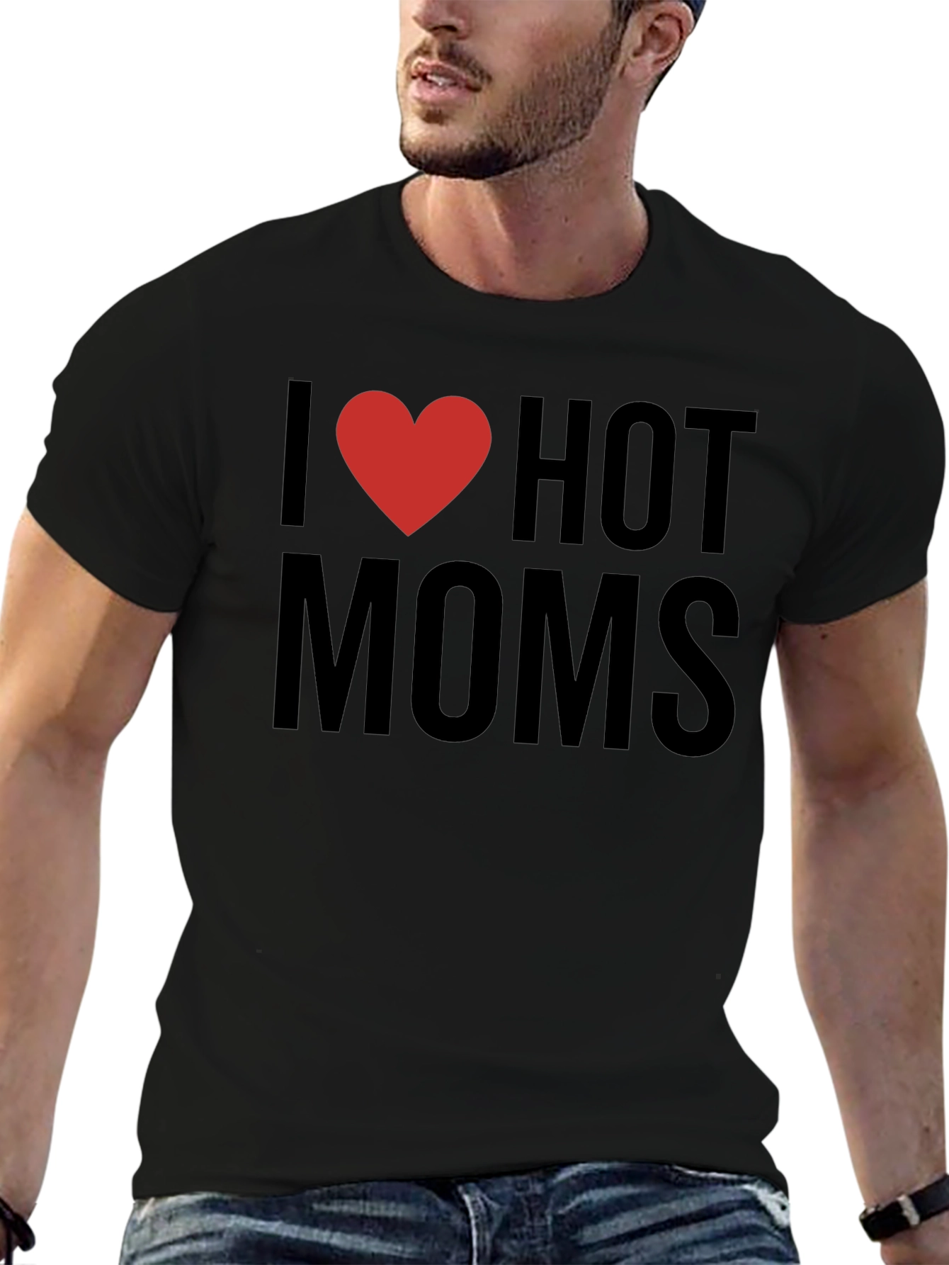 I Heart Hot Moms Graphic Tee