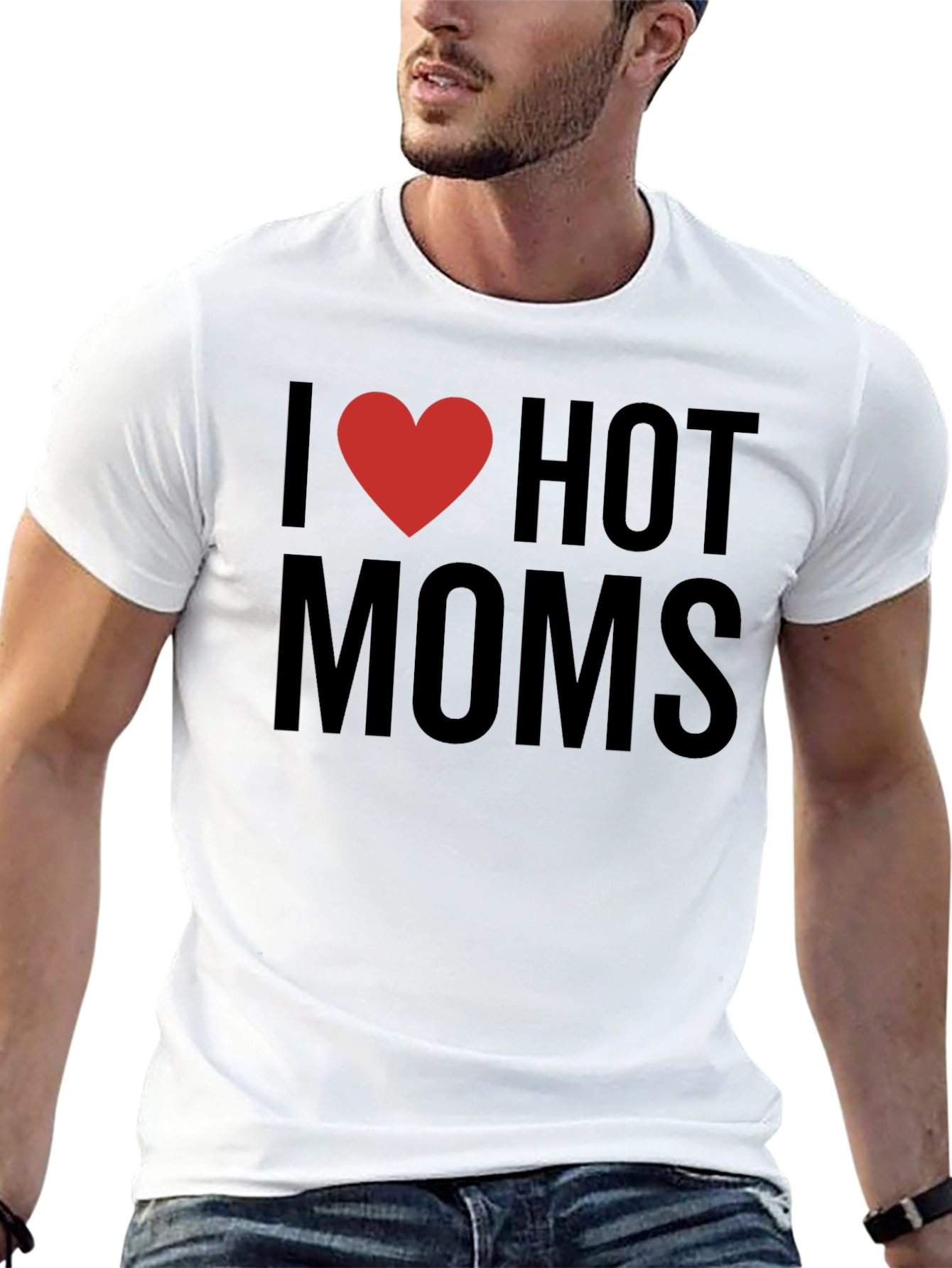 I Heart Hot Moms Graphic Tee