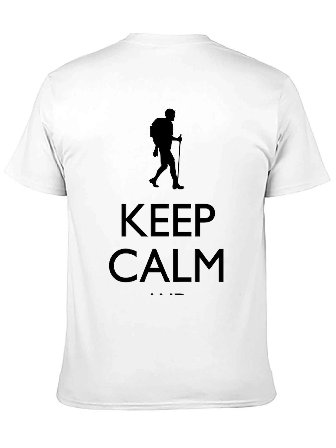 Keep Calm Hiking T-Shirt - Black