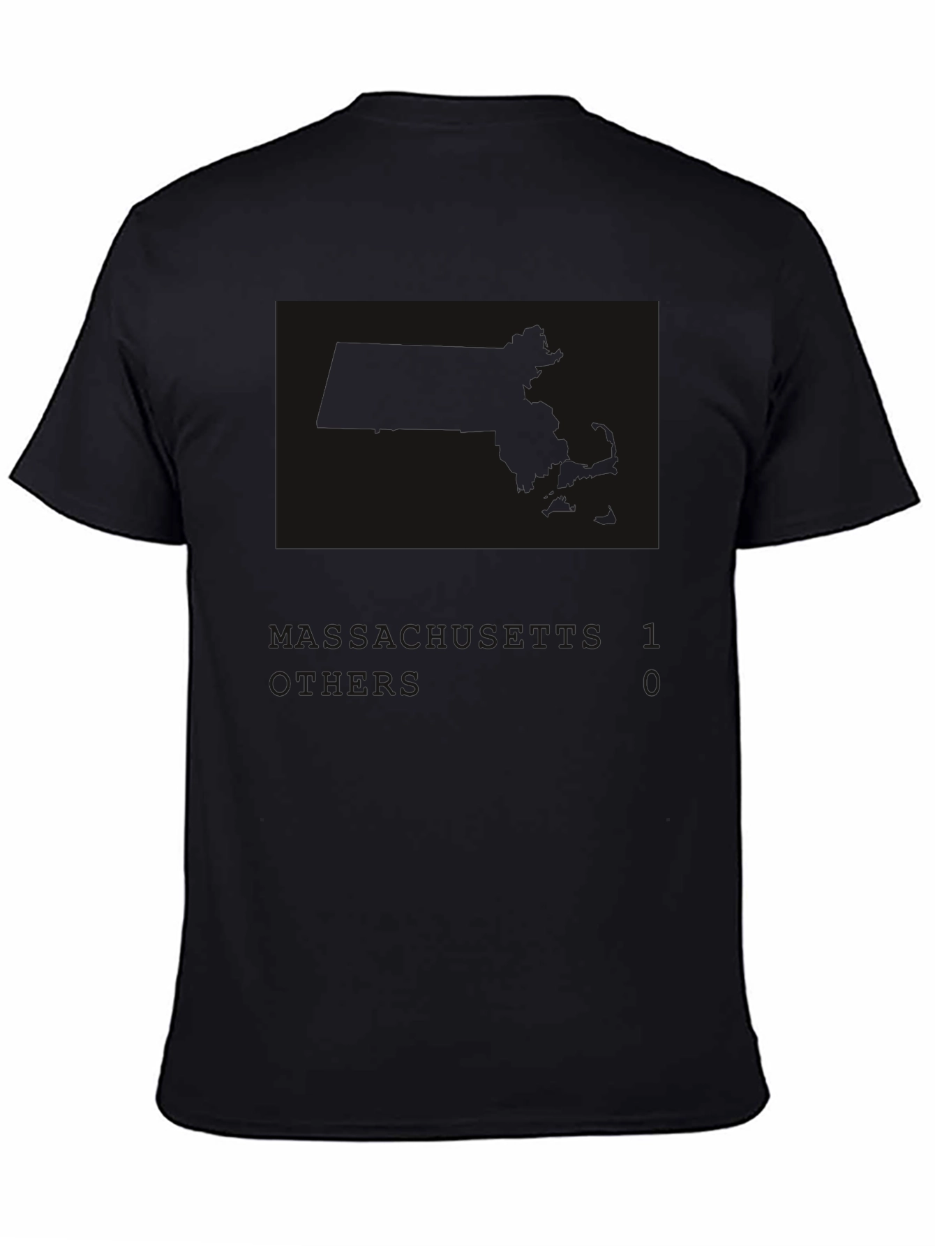 Mens Black Graphic Print T-Shirt