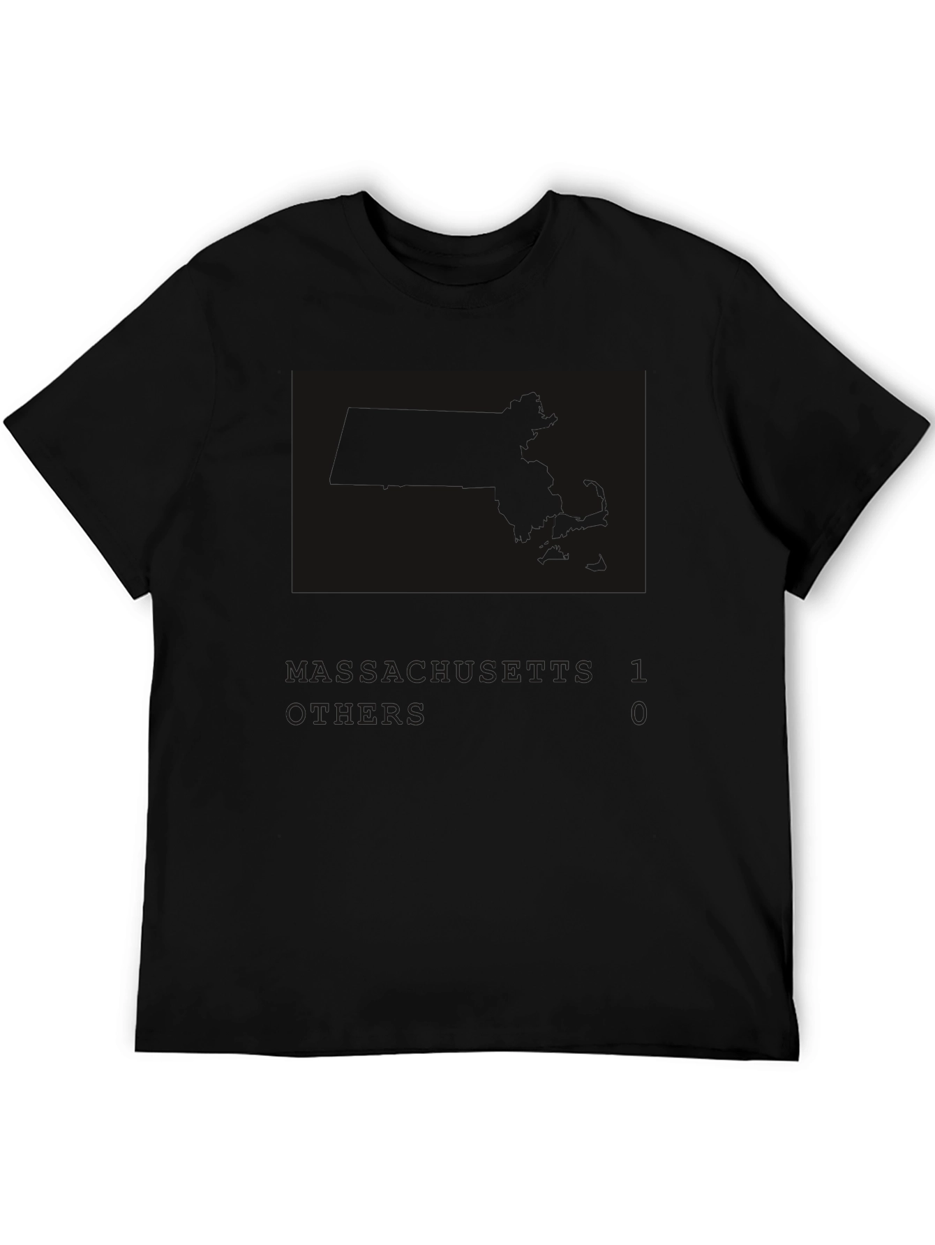 Mens Black Graphic Print T-Shirt