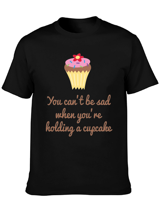 Cupcake Happiness Graphic Tee - Black