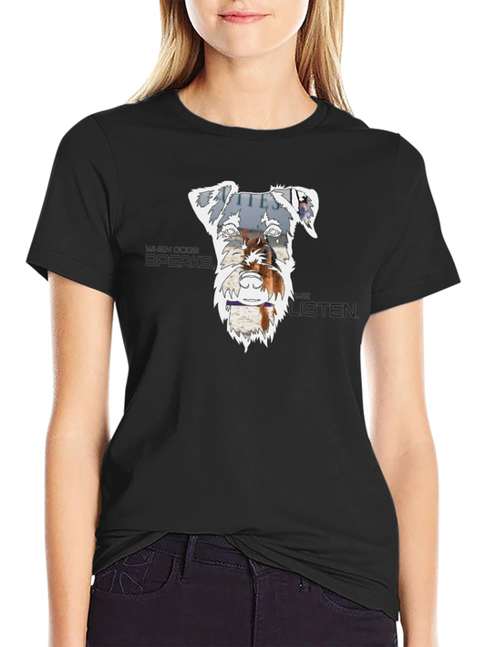 Dog Lover T-Shirt - When Dogs Speak We Listen