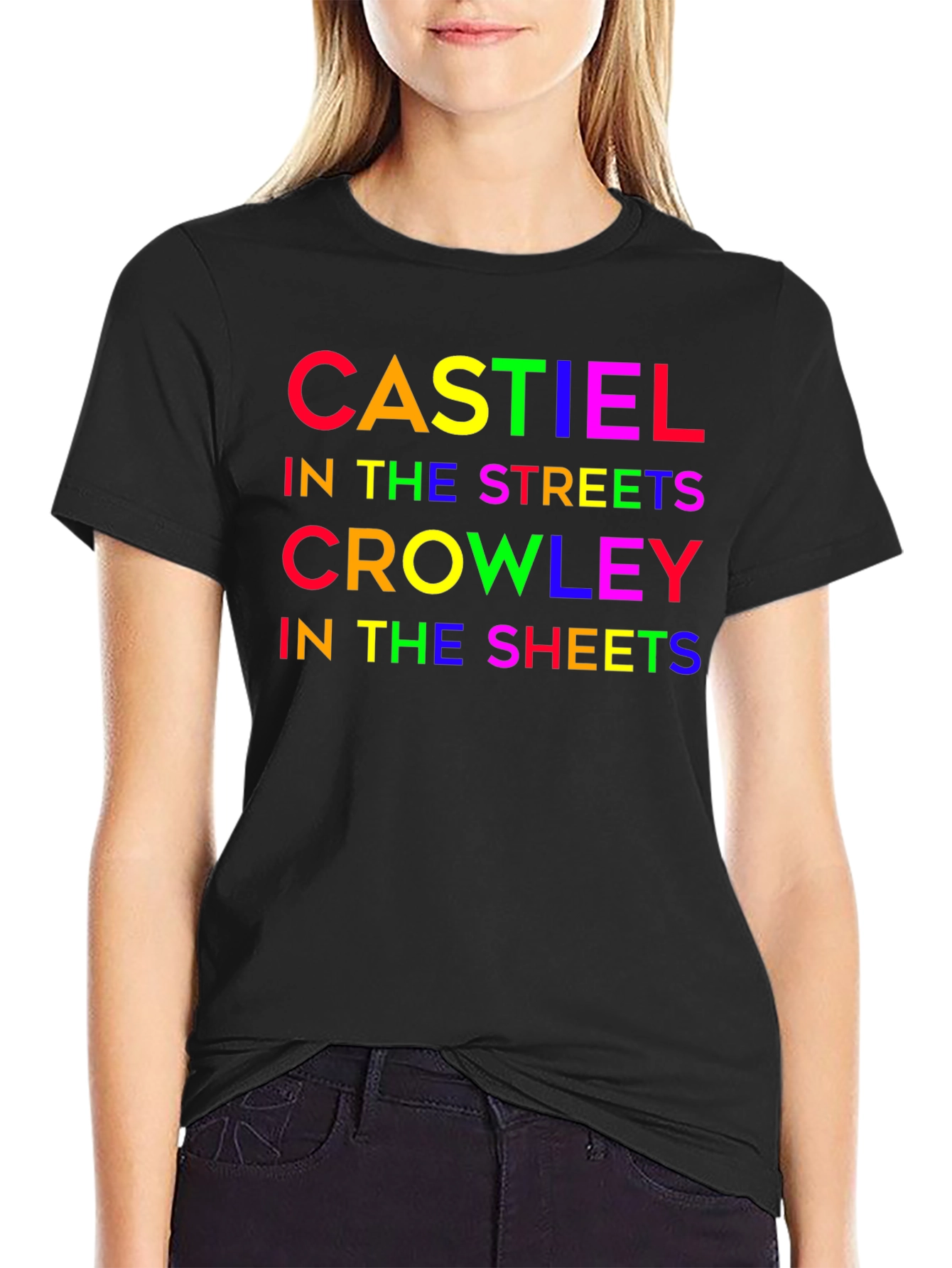 Castiel Crowley Funny Graphic T-Shirt