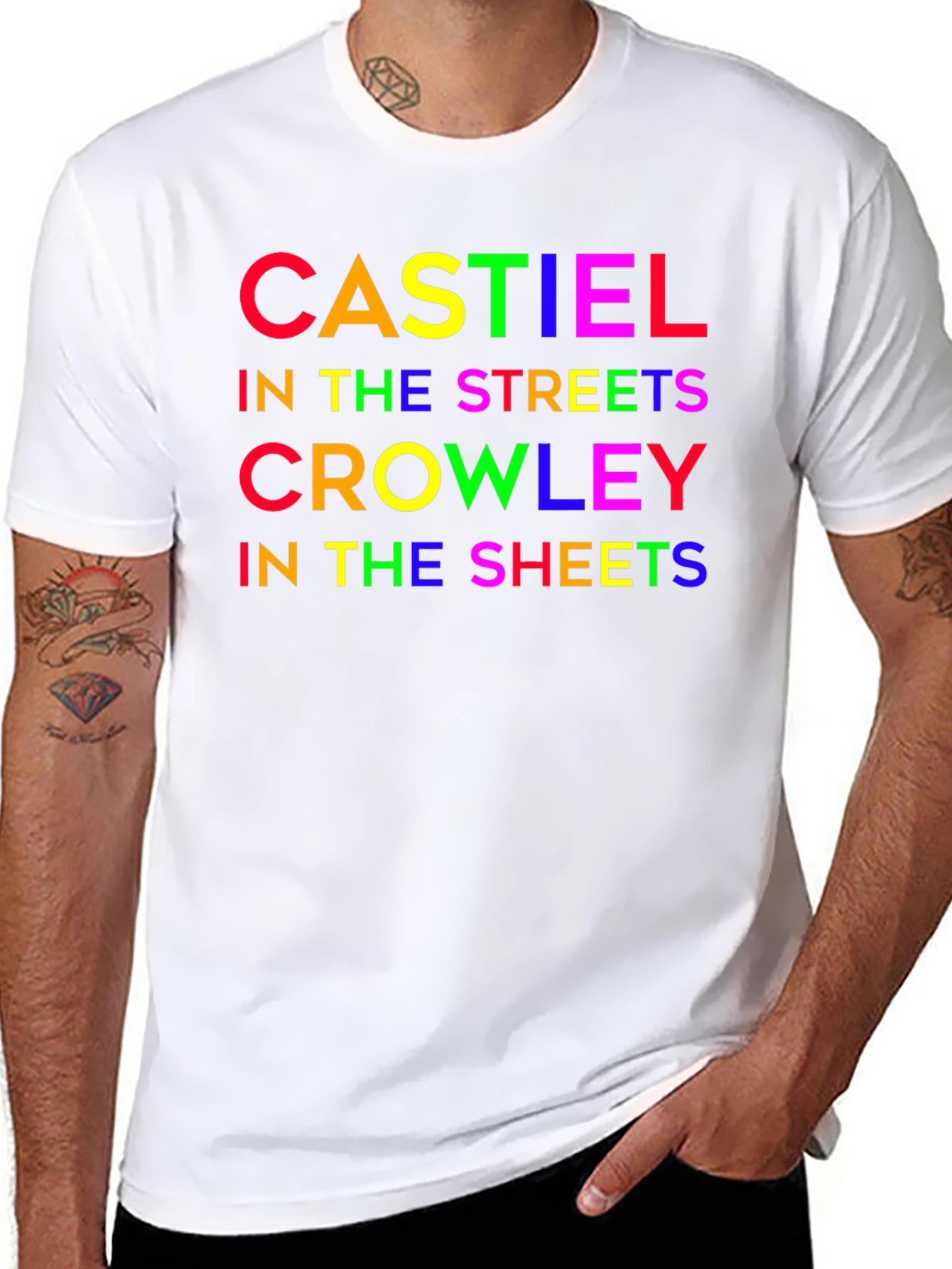 Castiel Crowley Funny Graphic T-Shirt