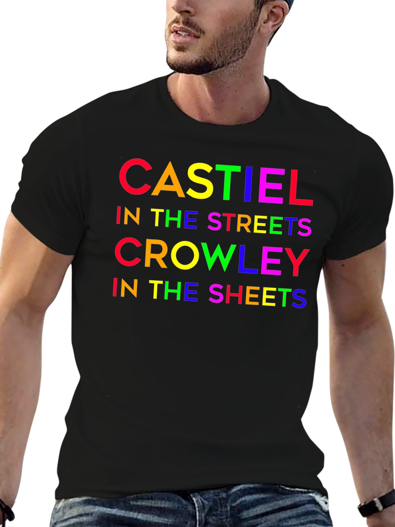 Castiel Crowley Funny Graphic T-Shirt