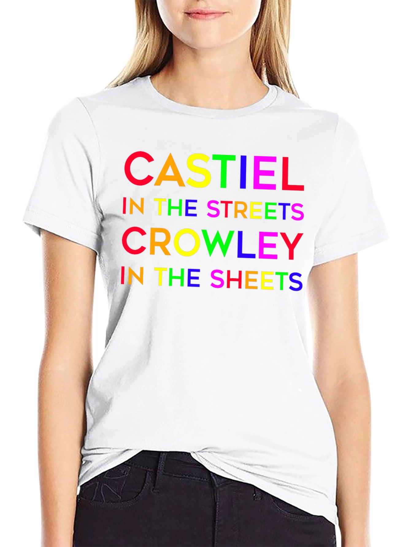 Castiel Crowley Funny Graphic T-Shirt