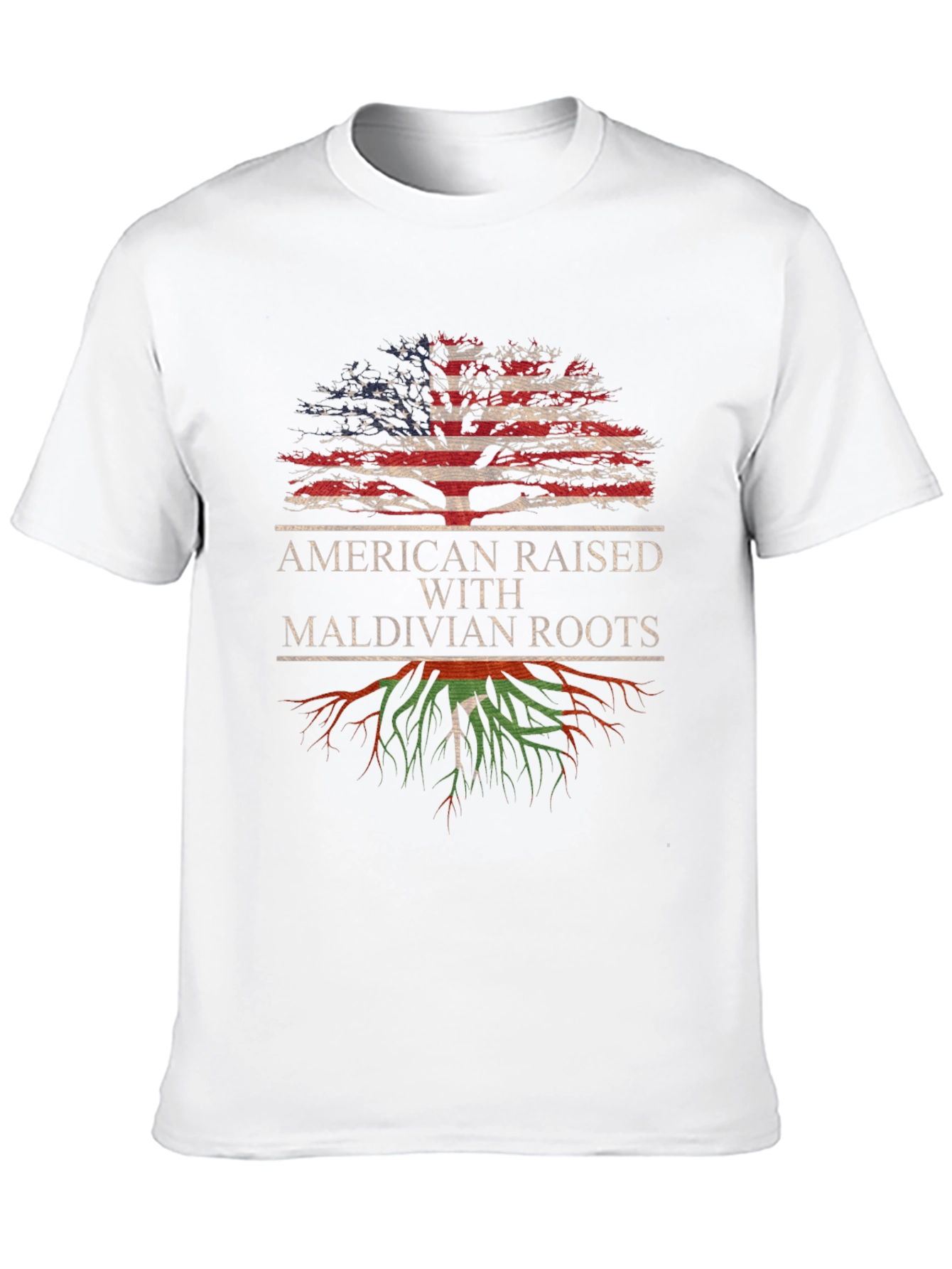 American Raised with Maldivian Roots T-Shirt