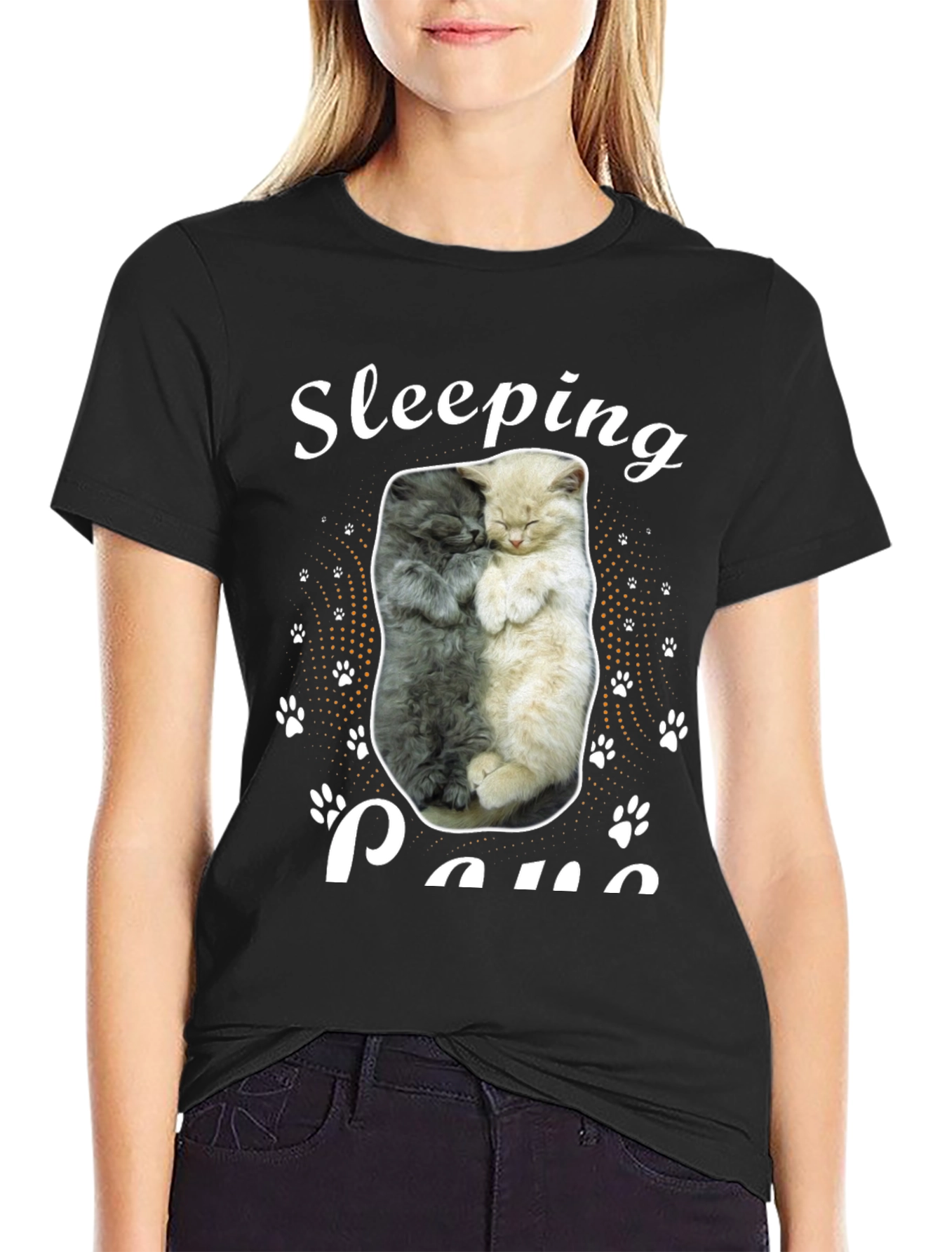 Sleeping Cats Graphic Tee - Cute Animal Lover Shirt