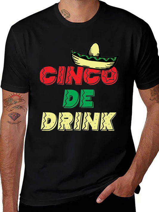 Cinco De Drink T-Shirt - Fiesta Tee