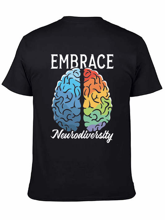 Embrace Neurodiversity Brain Graphic Tee