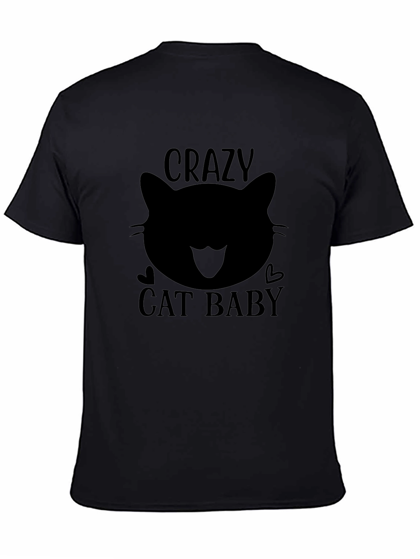Crazy Cat Baby Black T-Shirt