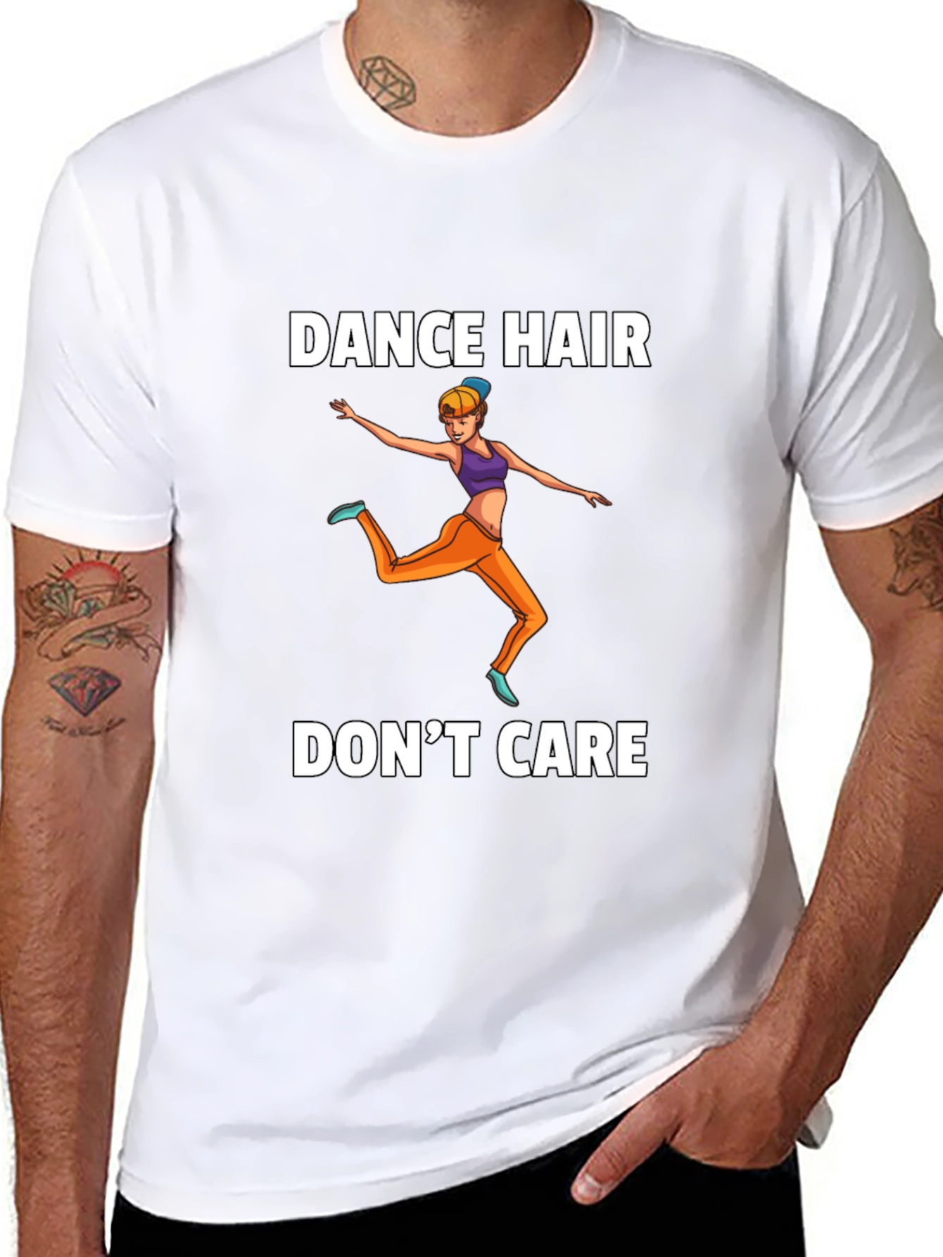 Dance Hair Dont Care Graphic Tee