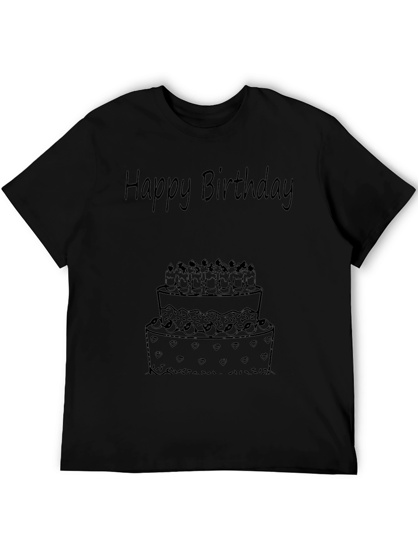 Happy Birthday Cake Graphic Tee