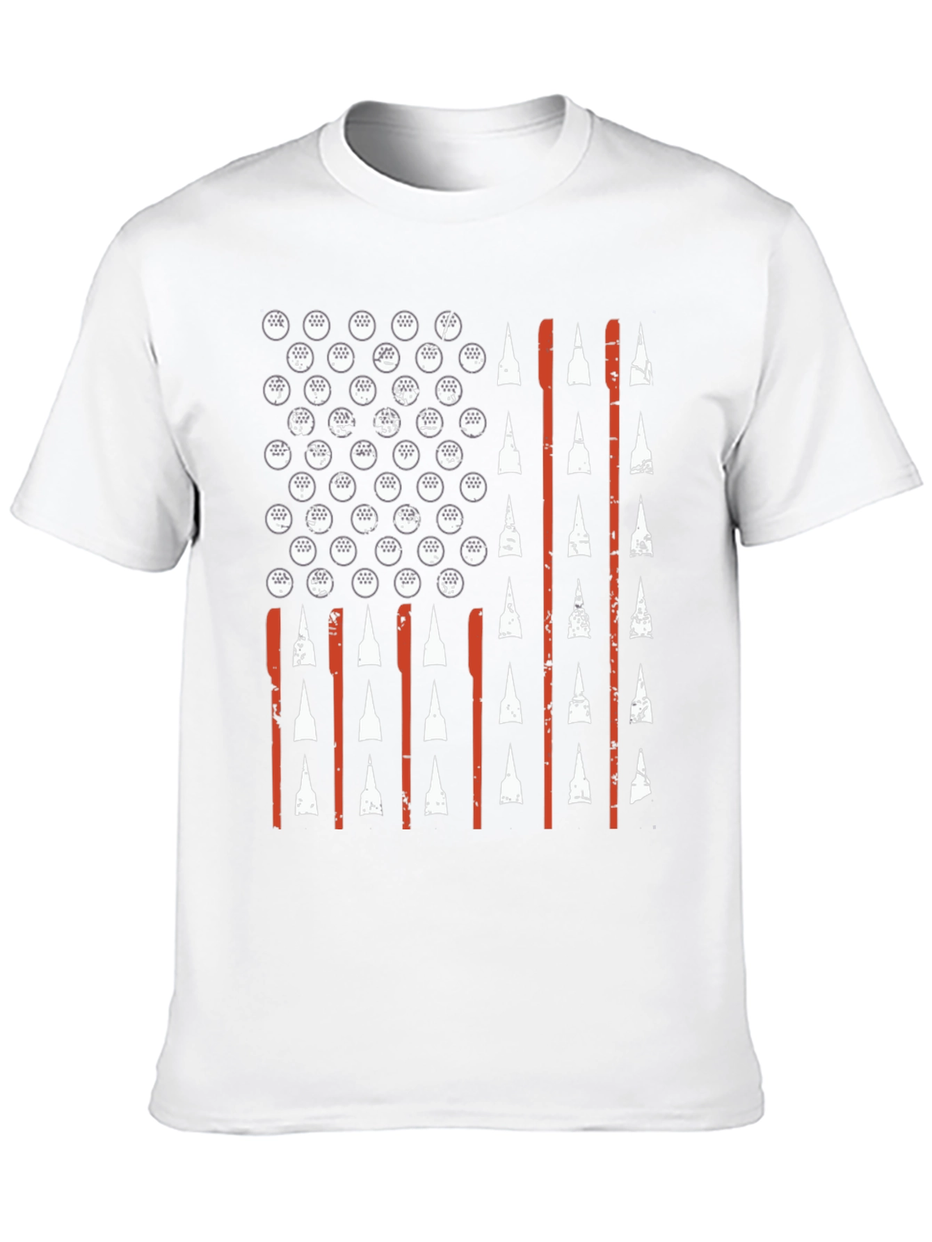 American Flag Golf T-Shirt