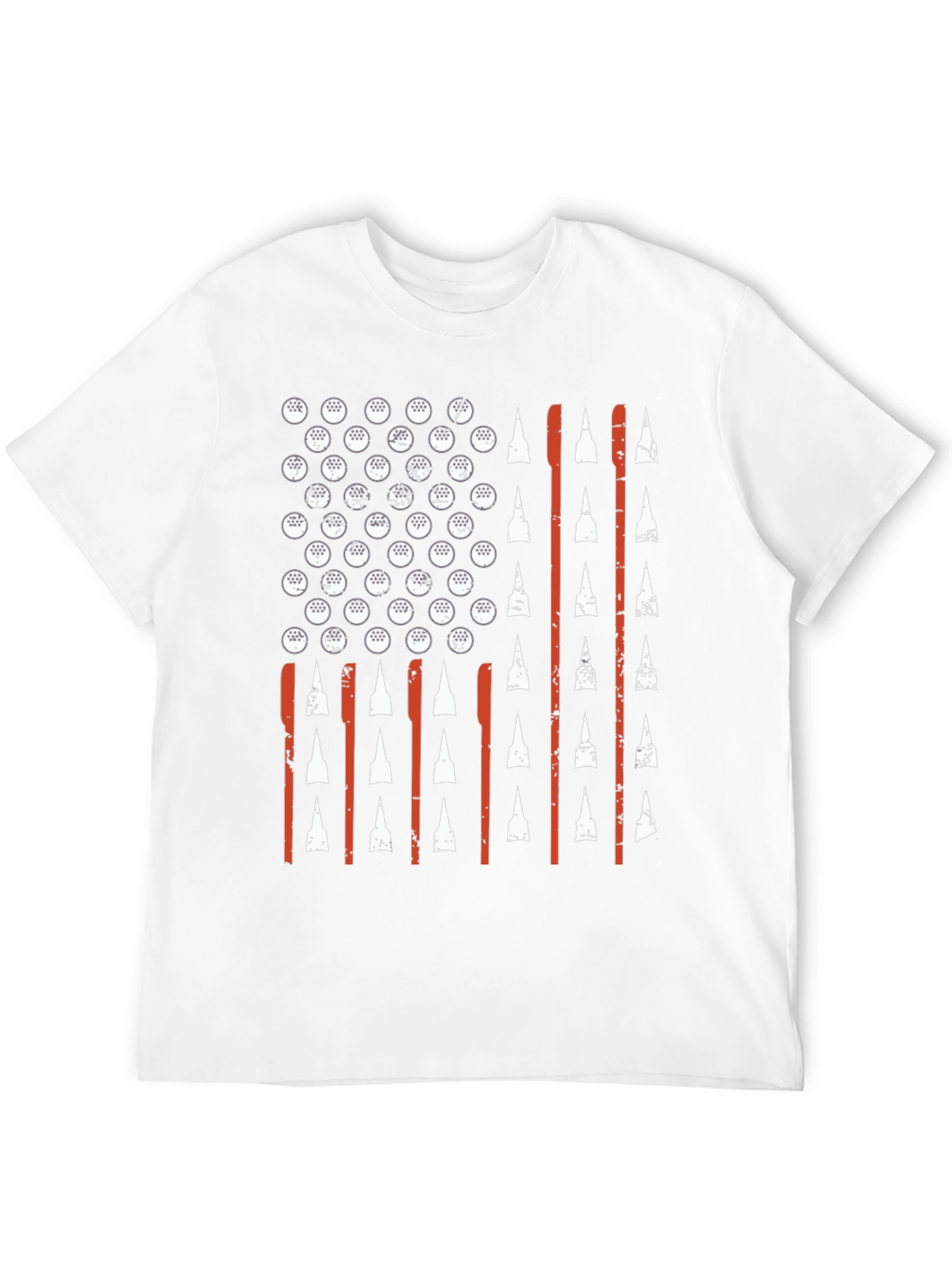 American Flag Golf T-Shirt