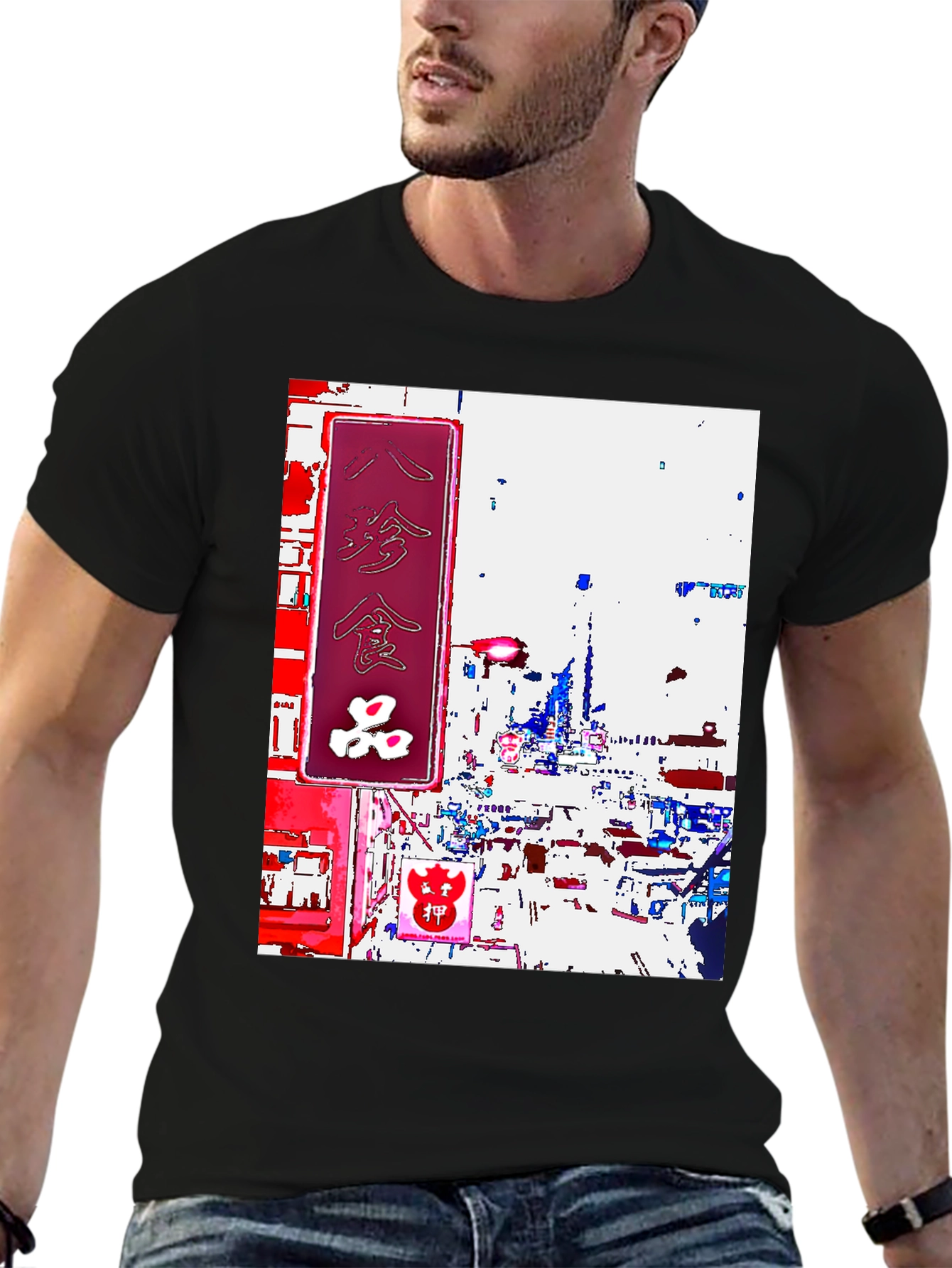 Tokyo Streetscape Graphic T-Shirt