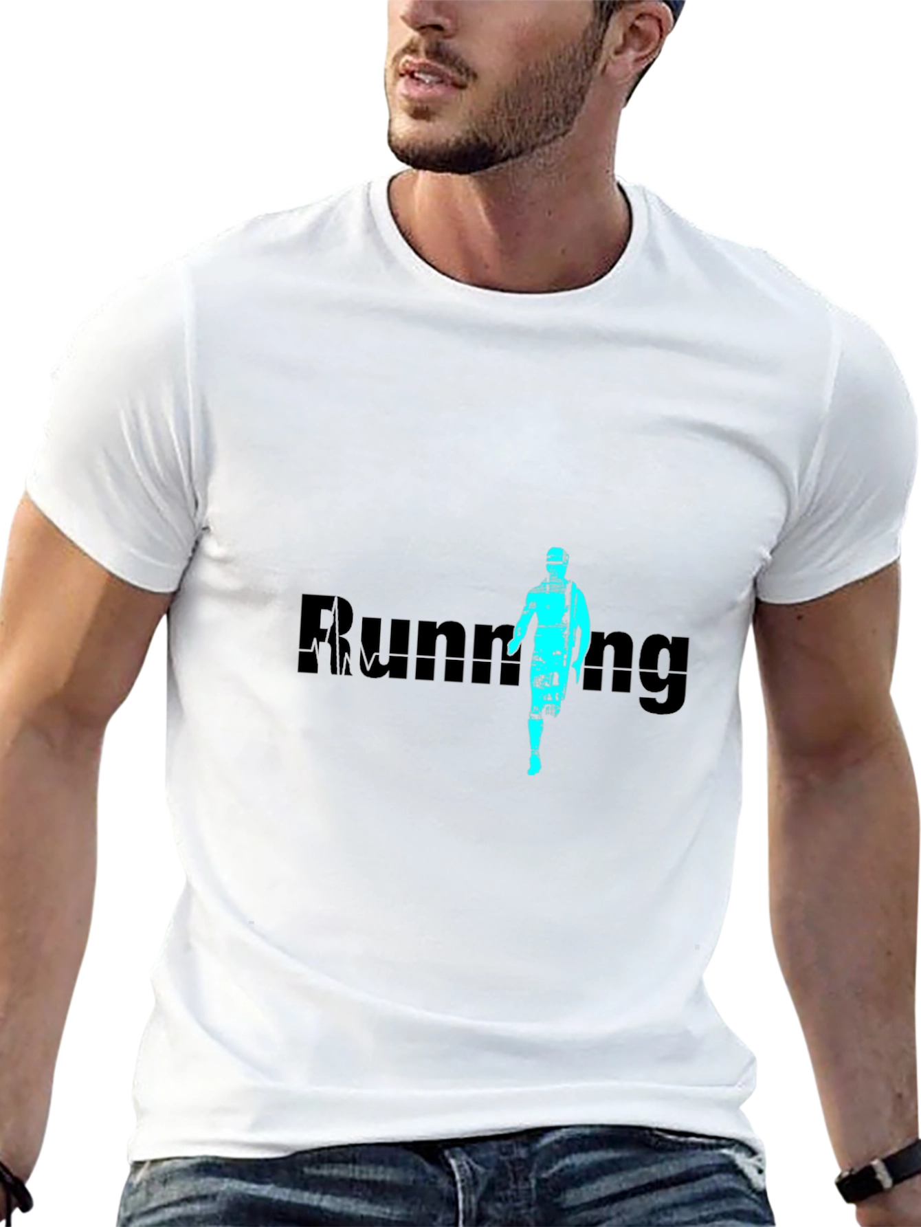Running Graphic Print Tee