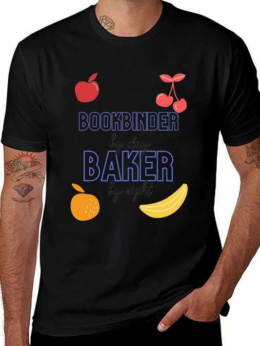Bookbinder by Day Baker by Night T-Shirt