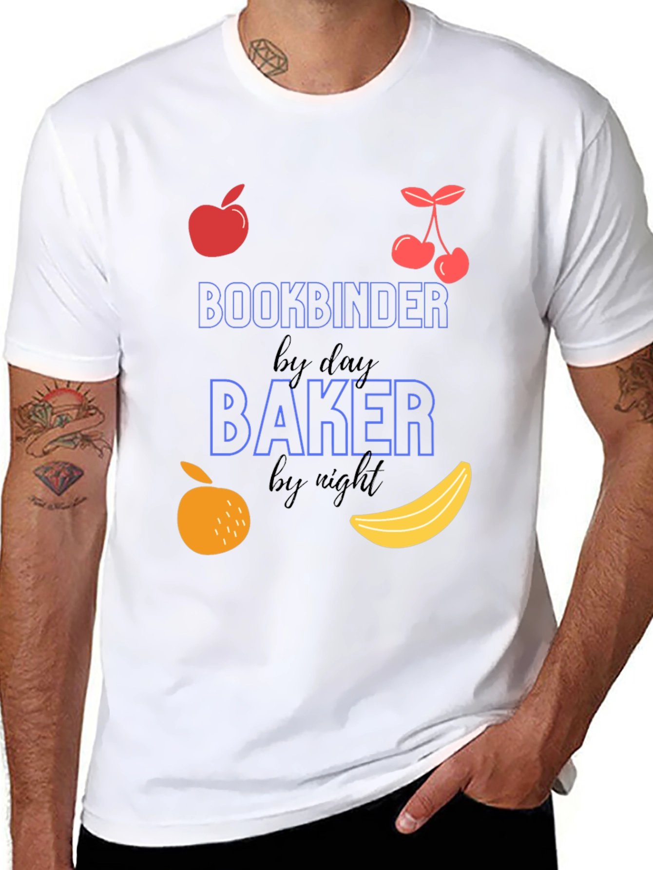 Bookbinder by Day Baker by Night T-Shirt