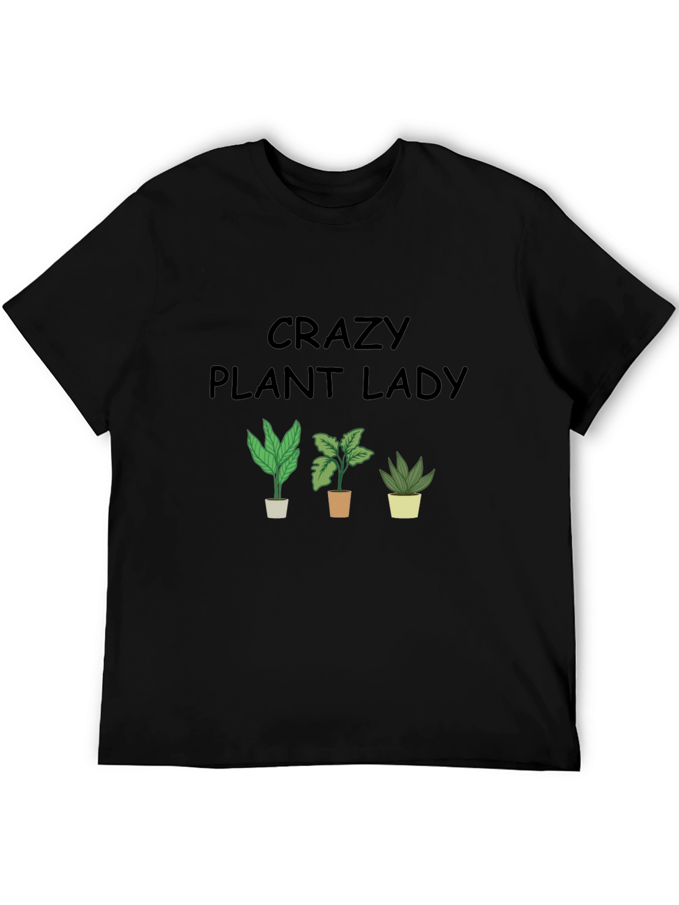 Crazy Plant Lady Graphic Tee - Black