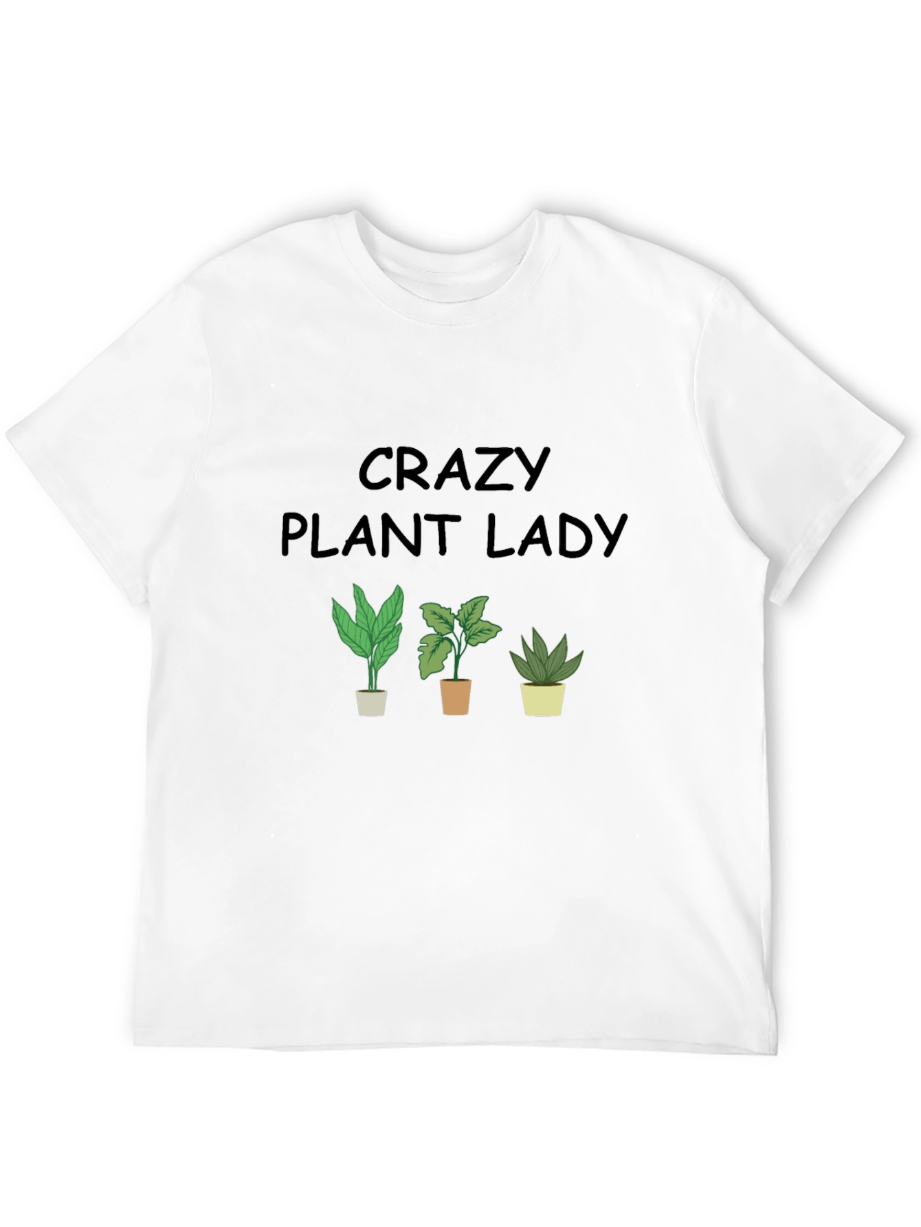 Crazy Plant Lady Graphic Tee - Black