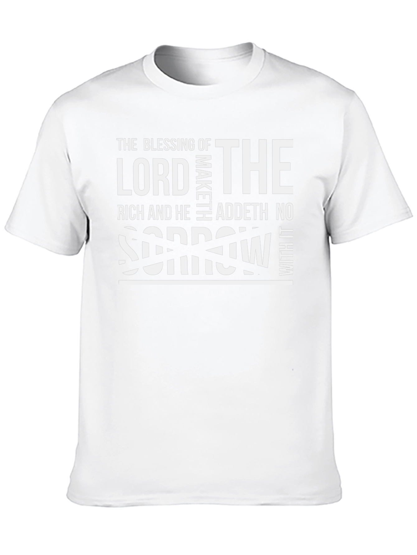 The Blessing of the Lord Black T-Shirt