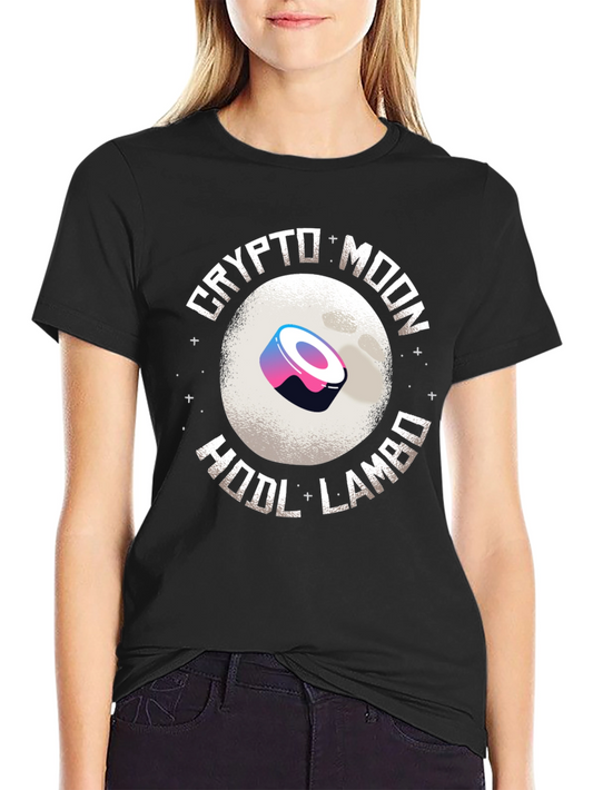 Crypto Moon HODL Lambo Black T-Shirt