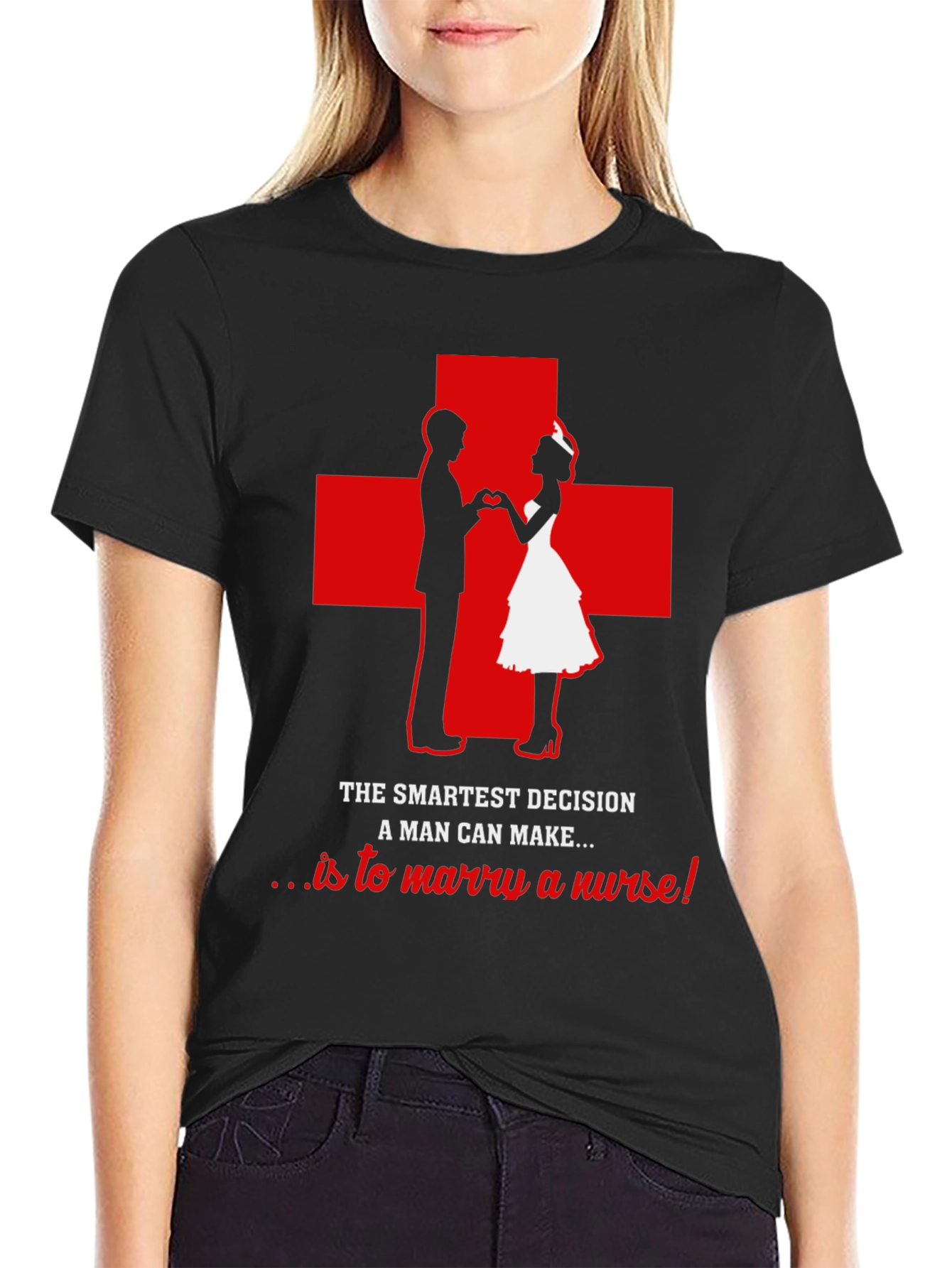 Marry a Nurse Graphic Tee - Smart Decision T-Shirt