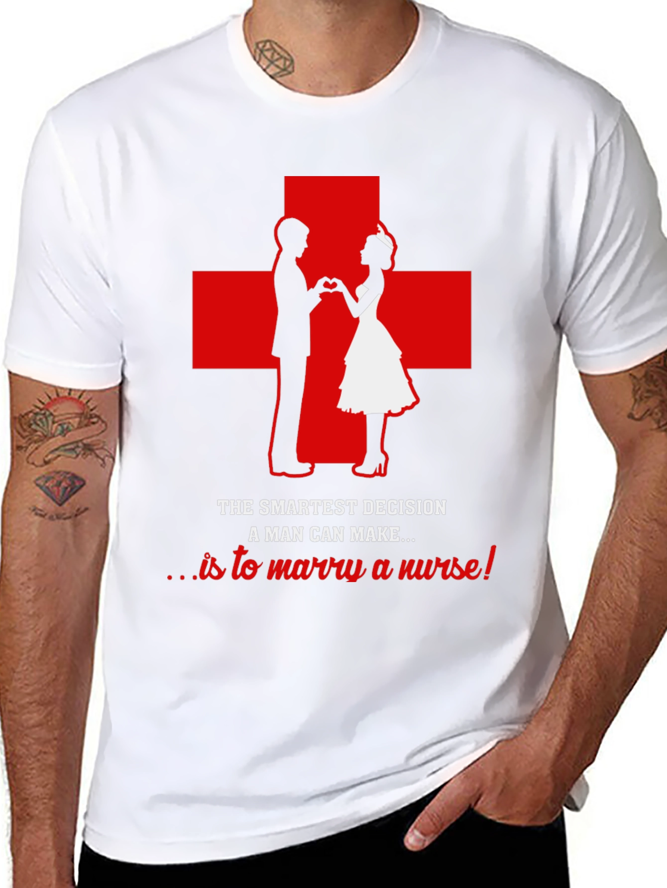 Marry a Nurse Graphic Tee - Smart Decision T-Shirt