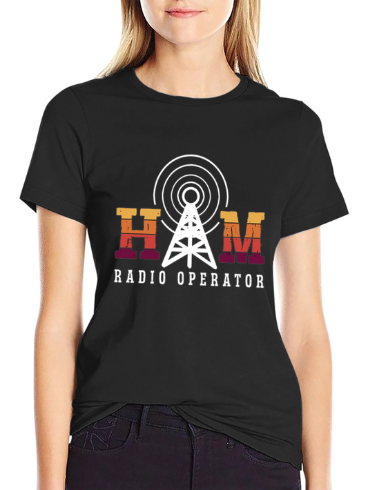 HAM Radio Operator T-Shirt - Vintage Antenna Design
