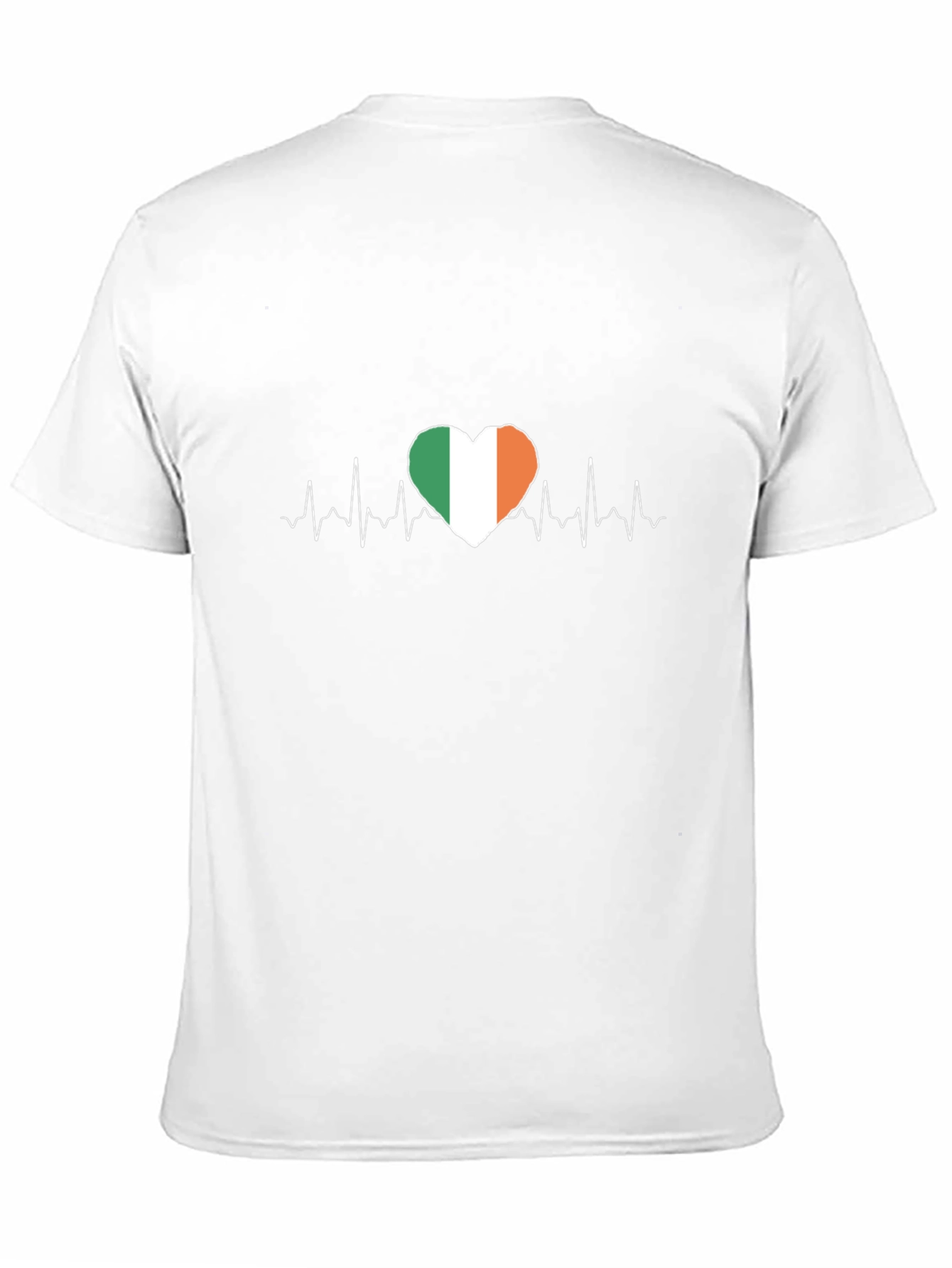 Irish Pride Heartbeat T-Shirt - Ireland Flag