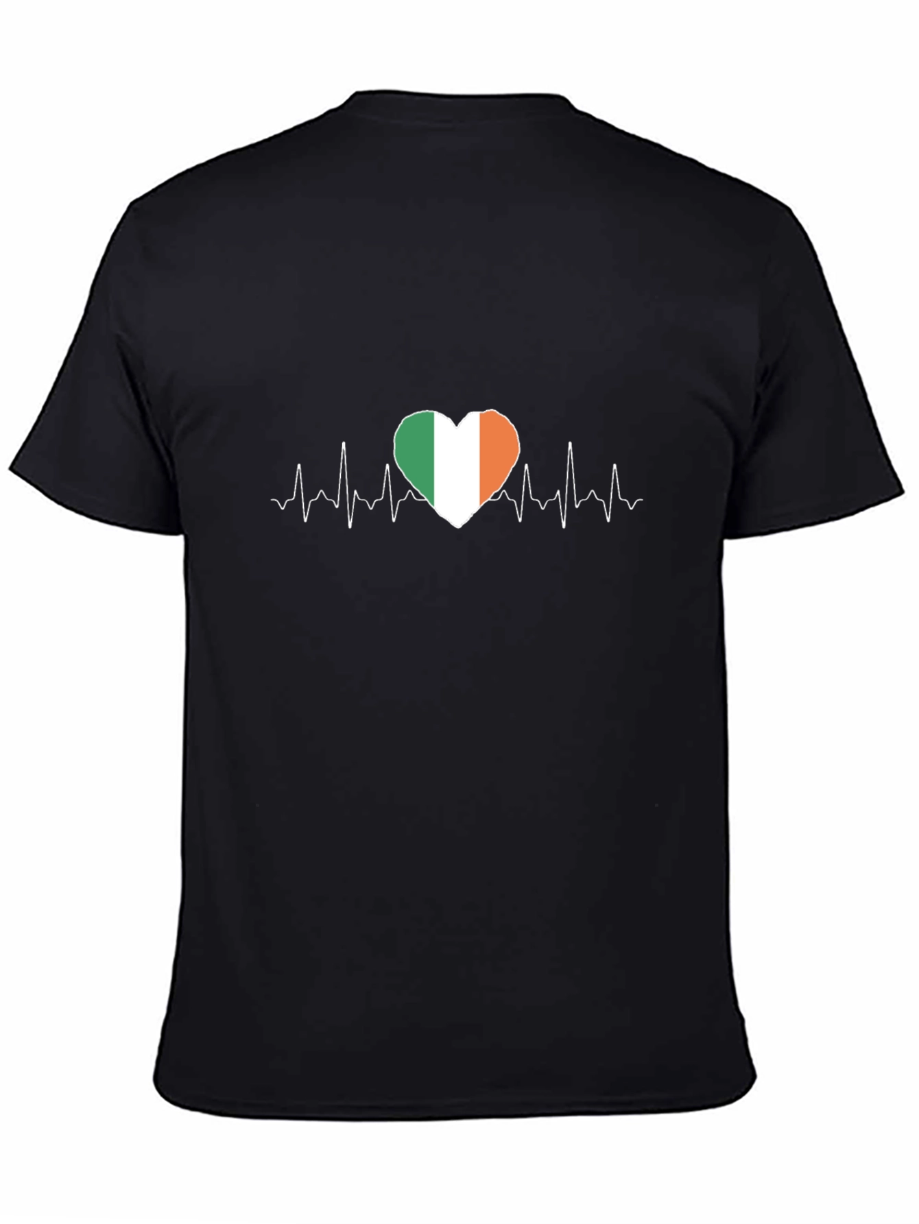 Irish Pride Heartbeat T-Shirt - Ireland Flag