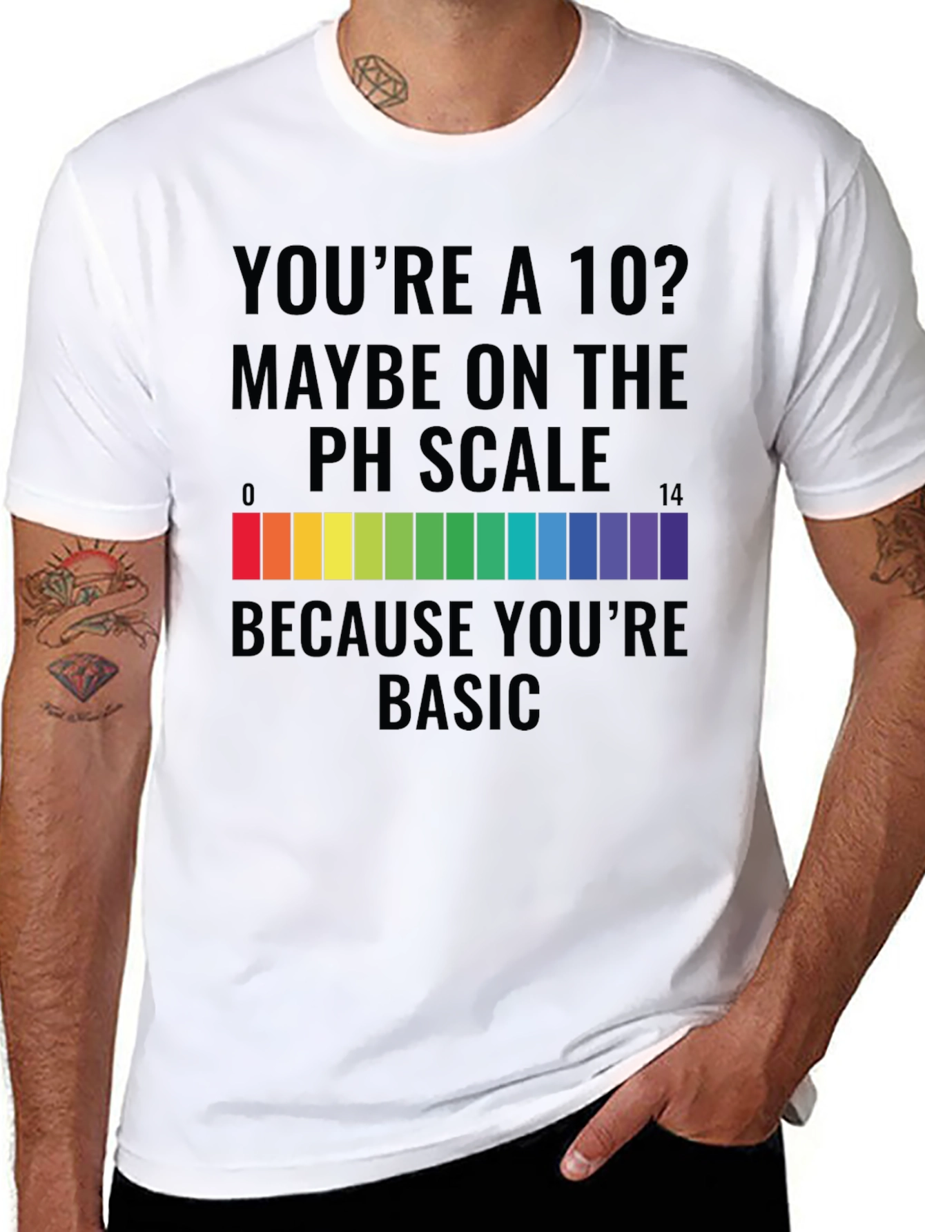 Basic pH Scale Graphic T-Shirt