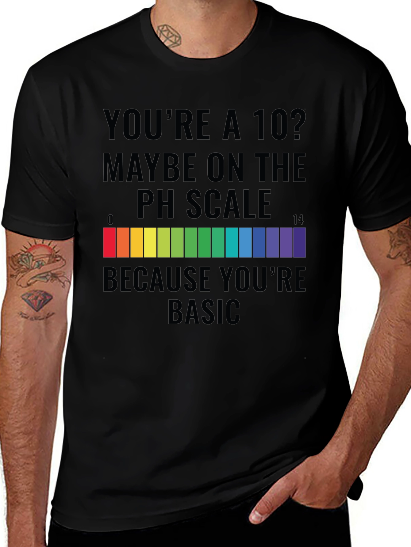 Basic pH Scale Graphic T-Shirt