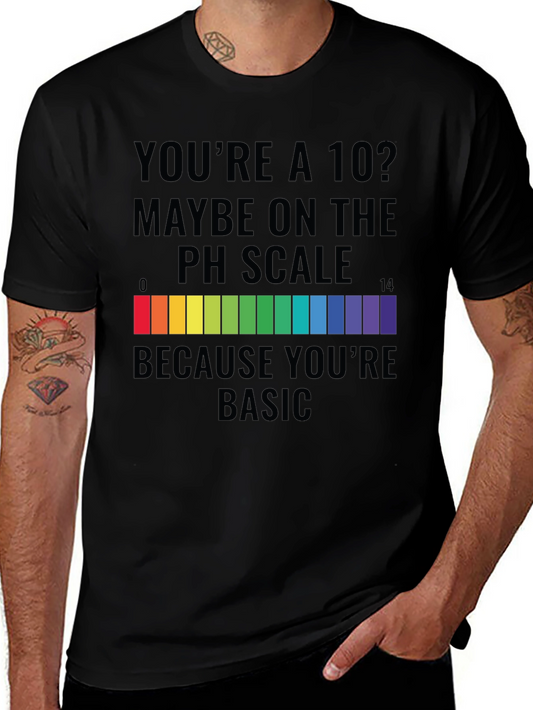 Basic pH Scale Graphic T-Shirt